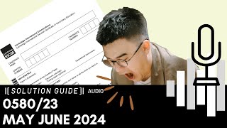 058023 MayJune 2024 Marking Scheme MS Audio Voiceover [upl. by Zeta]