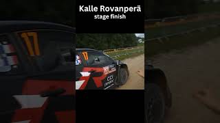 Kalle Rovanperä stage finish automobile rallycar rallycarracing wrc KalleRovanperä fast [upl. by Brathwaite]