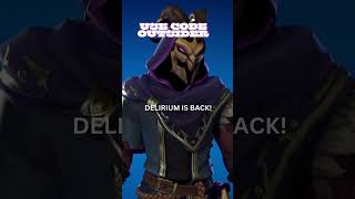 NEW DELIRIUM SKIN IN FORTNITE ITEMSHOP SHORTS FORTNITE FORTNITECLIPS FORTNITEMARES FN FNBR [upl. by Malony]