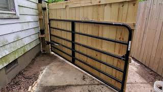 Auto open privacy fence gate [upl. by Sirk875]