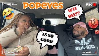 ZIPTIED MY GREEDY BF TO THE SEAT amp EATING “POPEYES” IN FRONT OF HIS FACE He Forced It [upl. by Happ]