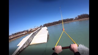 Hydrous Little Elm Wakeboarding POV  4K [upl. by Neelat]