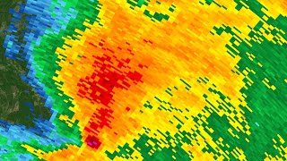 2019 Eufaula AL Bookend Vortex Radar Loop [upl. by Lolita]