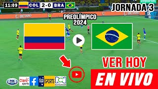 Colombia vs Brasil en vivo🔴 donde ver a que hora juega Colombia vs Brasil Preolímpico Sub 23 2024 [upl. by Mulcahy]