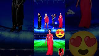 Messi vs Ronaldo vs Georgina vs Antonela vs Celine vs Alisha 🔥🤩 shorts sports entertainment [upl. by Swithbert250]