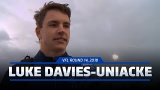 Luke DaviesUniacke postmatch VFL Round 14 2018 [upl. by Vial]