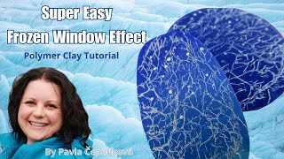 How to make Frozen window look in polymer clay super easy tutorial [upl. by Winfrid]