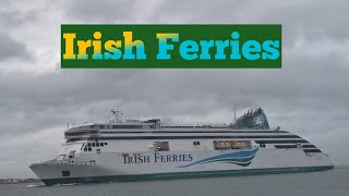 Irish ferries arriving Dublin Port  Irish ferries [upl. by Zilef]