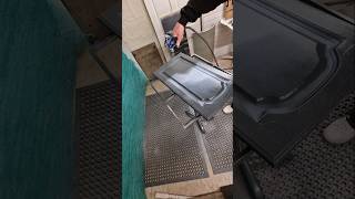 Graco Ultra Quickshot with a 310 Flat tip Spraying Kitchen Doors spraying [upl. by Tse]