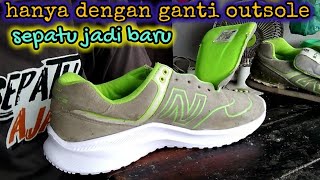 SEPATU NEWBALANCE SOL DATAR DI GANTI PAKAI SOL MANGKOK [upl. by Bald44]