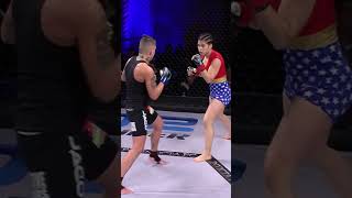 Rachael Ostovich takes down Christine Ferea and tries for RNC sports mma bjj [upl. by Hersch]