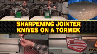 Sharpening Jointer Knives On A Tormek [upl. by Drusi]