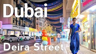 Dubai 4K Naif Deira Al Murar Deira Street Walking Tour 🇦🇪 [upl. by Anayek329]