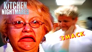 she SLAPPED gordon  O  Kitchen Nightmares  Gordon Ramsay [upl. by Imuya]