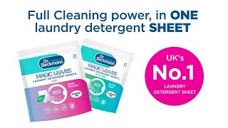 Dr Beckmann Magic Leaves Laundry Detergent Sheets Full Cleaning Power in a laundry sheet [upl. by Bohon]