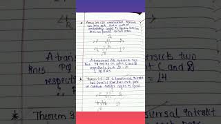 Axioms and Theorems of Class 9th Of Chapter3Lines and Angles👈 [upl. by Skill]