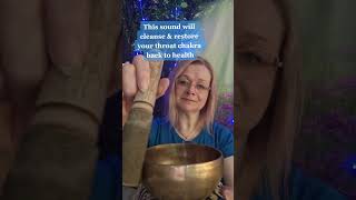 Unblock your throat chakra with singing bowl sound healing [upl. by Sharos]