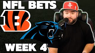 Bengals vs Panthers Week 4 Bets  NFL Picks With Kyle Kirms [upl. by Yuh84]