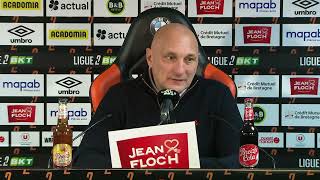 La conférence de presse dOlivier Pantaloni après FC Lorient  ESTAC Troyes 20  Ligue 2 BKT [upl. by Nerrat347]