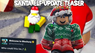 ANOTHER NEW BLOXBURG UPDATE TEASER SANTA ELF IS COMING [upl. by Ingrid]