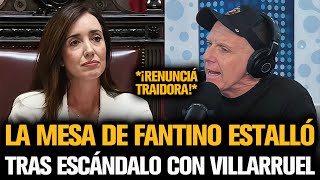 LA MESA DE FANTINO ESTALLÓ CONTRA VILLARRUEL POR MILEI [upl. by Adnarym]