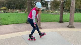 Tutorial Cómo frenar y pararse en patines inline Freno de Taco Freno en T y T de Espaldas [upl. by Eelrac]