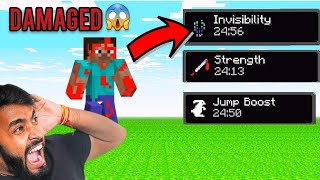 Minecraft but damage give op effects 😱😭 [upl. by Nyl]