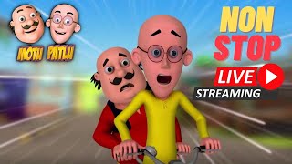 🛑LIVE 🎞️🎥 3 Hours Non Stop Motu  Patlu  मोटू पतलू  motupatlu motupatlukijodi motupatlucartoon [upl. by Anoved124]