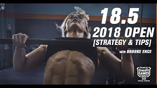 CrossFit Open 185 Workout 2018 Tips Tricks and Strategies featuring Brooke Ence [upl. by Hawk]