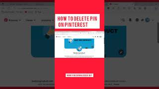 how to delete pin on Pinterest [upl. by Oner175]