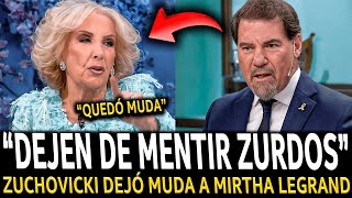 ¡ZUCHOVICKI DEJÓ MUDA a MIRTHA LEGRAND en VIVO [upl. by Atinniuq]