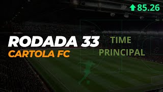 CARTOLA FC 2024  RODADA 33 TIME PRINCIPAL [upl. by Wappes810]