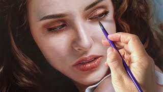 REALISTIC OIL PAINTING PORTRAIT TECHNIQUE  ROXANNE by Isabelle Richard [upl. by Gardiner562]