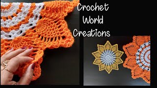 Crochet Doily Make With Me crochet tutorial thalposh crochetworldcreations [upl. by Erlin637]