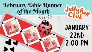 Table Runner of the Month Free Quilt Pattern [upl. by Auqenaj]