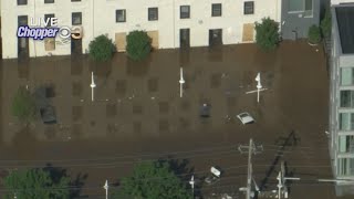 Flooding Devastates Streets Businesses In Manayunk [upl. by Elynad299]