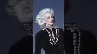 92 yrs old supermodels never lose their prime era aura😫oldsupermodels [upl. by Ezalb]