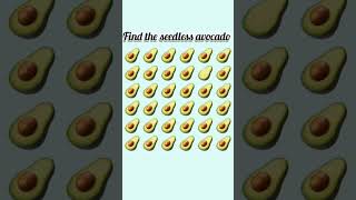 Find the seedless avocado 🥑findtheoddemojiout avocado genius [upl. by Suter]