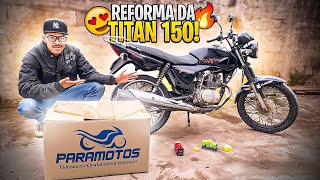 REFORMA E TRANSFORMAÇÃO DA TITAN 150 2006 [upl. by Goltz]