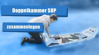 1 Tipp fürs Zusammenlegen von Doppelkammer SUP Boards Anleitung [upl. by Rombert916]