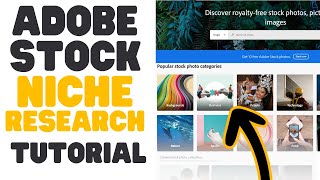 Adobe Stock Niche Research Tutorial [upl. by Bartle]