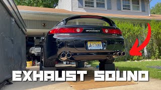 3000GT VR4 Exhaust Sound Before and After New Exhaust Install [upl. by Mackey]