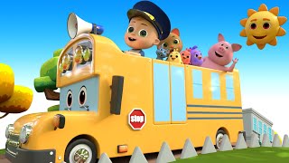 Wheels on the Bus  Nursery Rhymes amp Kids Songs [upl. by Adelina]