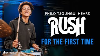 The Mars Volta Drummer Hears RUSH For The First Time [upl. by Anelis664]