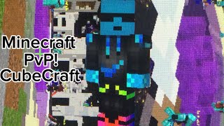 Playing MineCraft pvp on Cubecraft [upl. by Ainsworth]