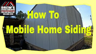 How To Repair Mobile Home Siding [upl. by Nhguav]