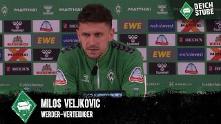 Werder BremenProfi Milos Veljkovic nach Verletzung endlich zurück „War eine ernstere Sache“ [upl. by Ilegna609]