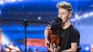 14 Year old songwriter Bailey McConnell impresses with his own SongBritain Got Talent 2014 [upl. by Yatnwahs]