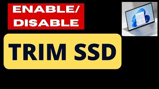 TRIM SSD How to Enable or disable on Windows 11 [upl. by Inoj565]