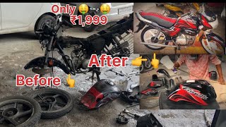 Passion plus Bike To passion Pro Only ₹1999 🤑🏍️🤑🛵youtube viralvideo painting [upl. by Shwalb]